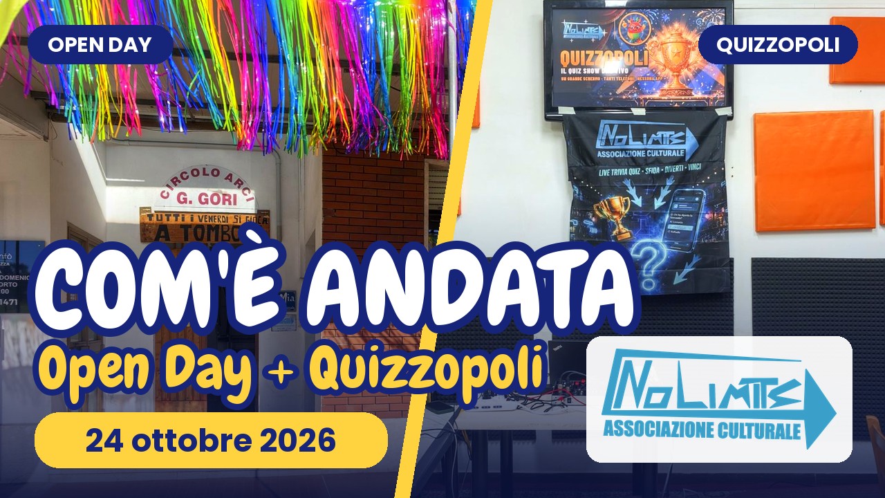 Anteprima del video: Open Day e serata Quizzopoli, com’è andata il 24 ottobre 2026