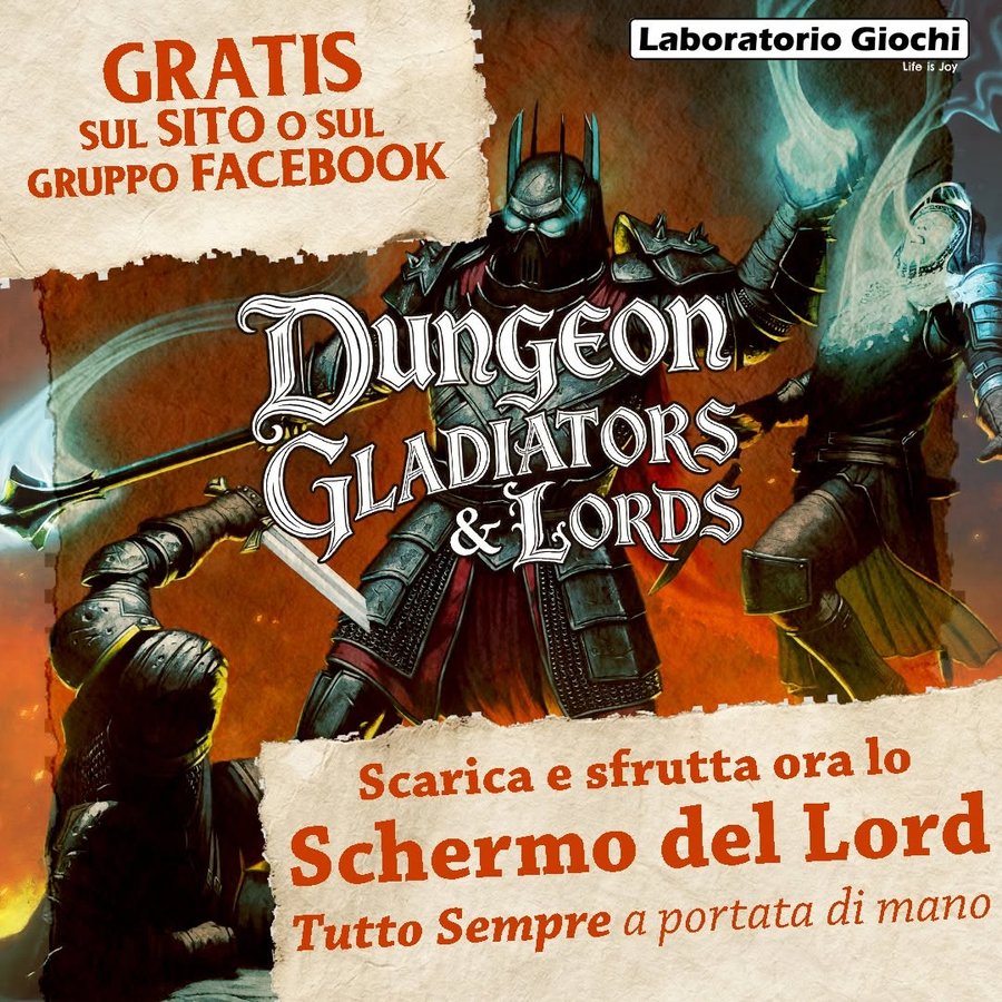 Lo Schermo del Lord di Dungeon Gladiators & Lords, da scaricare gratis dal sito dell'autore